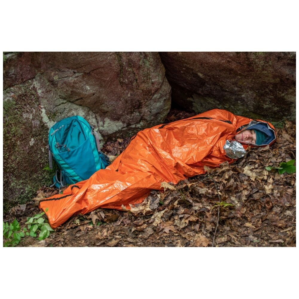 Sol Emergency Bivvy 90 Percent Heat Reflective Waterproof Rescue Whistle Orange — image 7