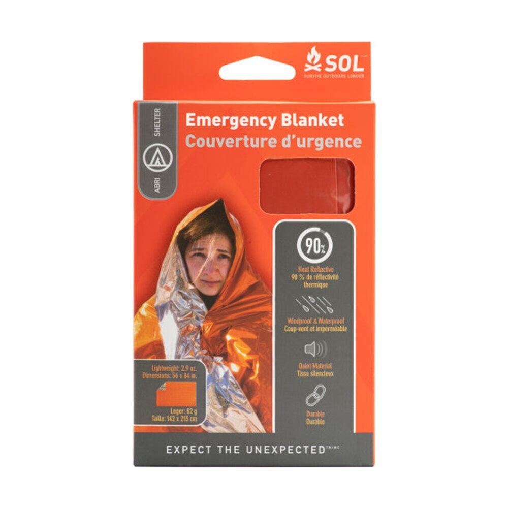 Sol Emergency Blanket Heat Tear Resistant High Visibility 142x213cm (4 Pack) — image 2