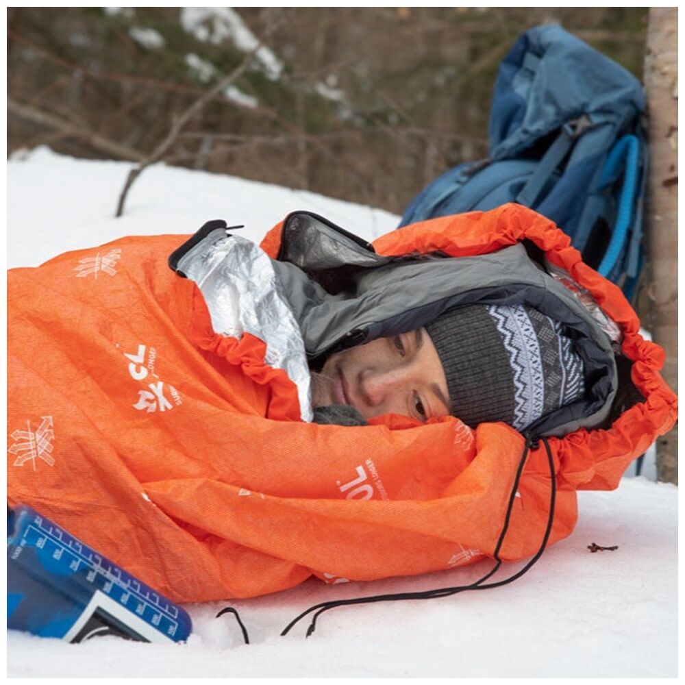 Sol Bivvy With Hood Heat Reflective Water-Resistant 78cm x 213cm Orange — image 4