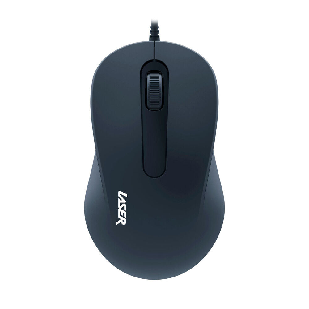 Laser Ergonomic USB Wired Mouse Portable Plug and Play Black