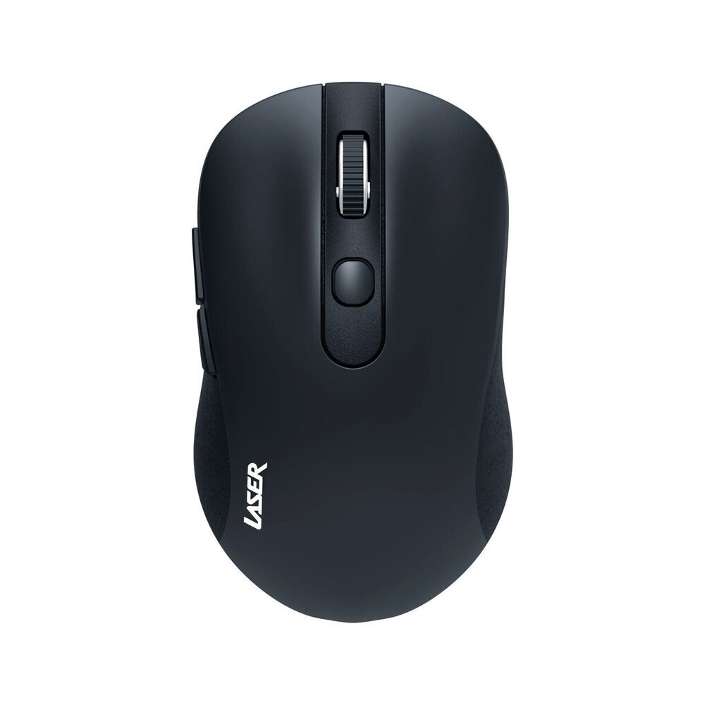 Laser Ergonomic Wireless USB Mouse for PC Laptop Desktop Mac Windows Black (2 Pack) — image 2