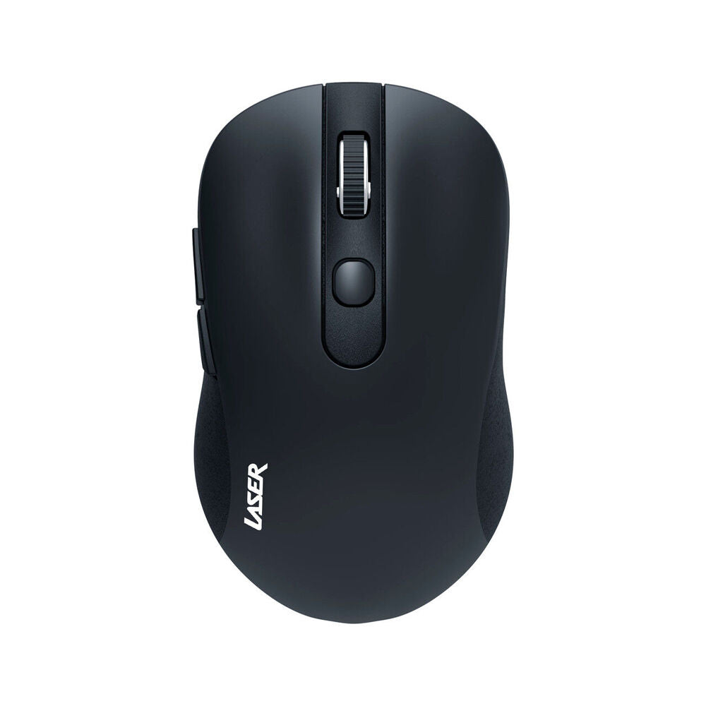 Laser Black Ergonomic Wireless USB Mouse for PC Laptop Desktop Mac Windows