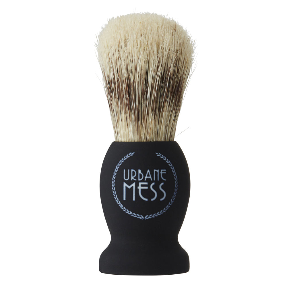 Urbane Mess Mens Natural Firm Bristle Head Shaving Brush Tool Grooming Care