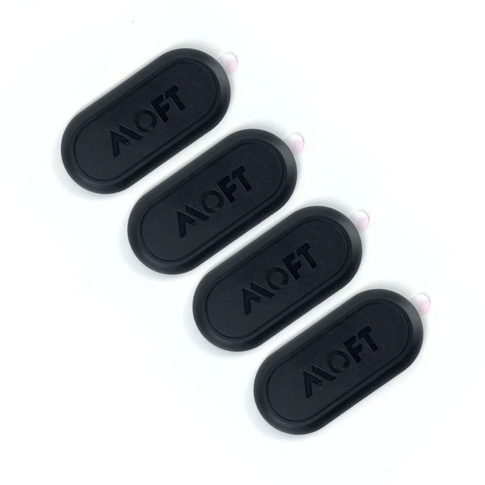 Moft Smartphones/iPad/Tablets/Phone Stands Magnetic Mount Base/Sticker Black (4 Pieces)