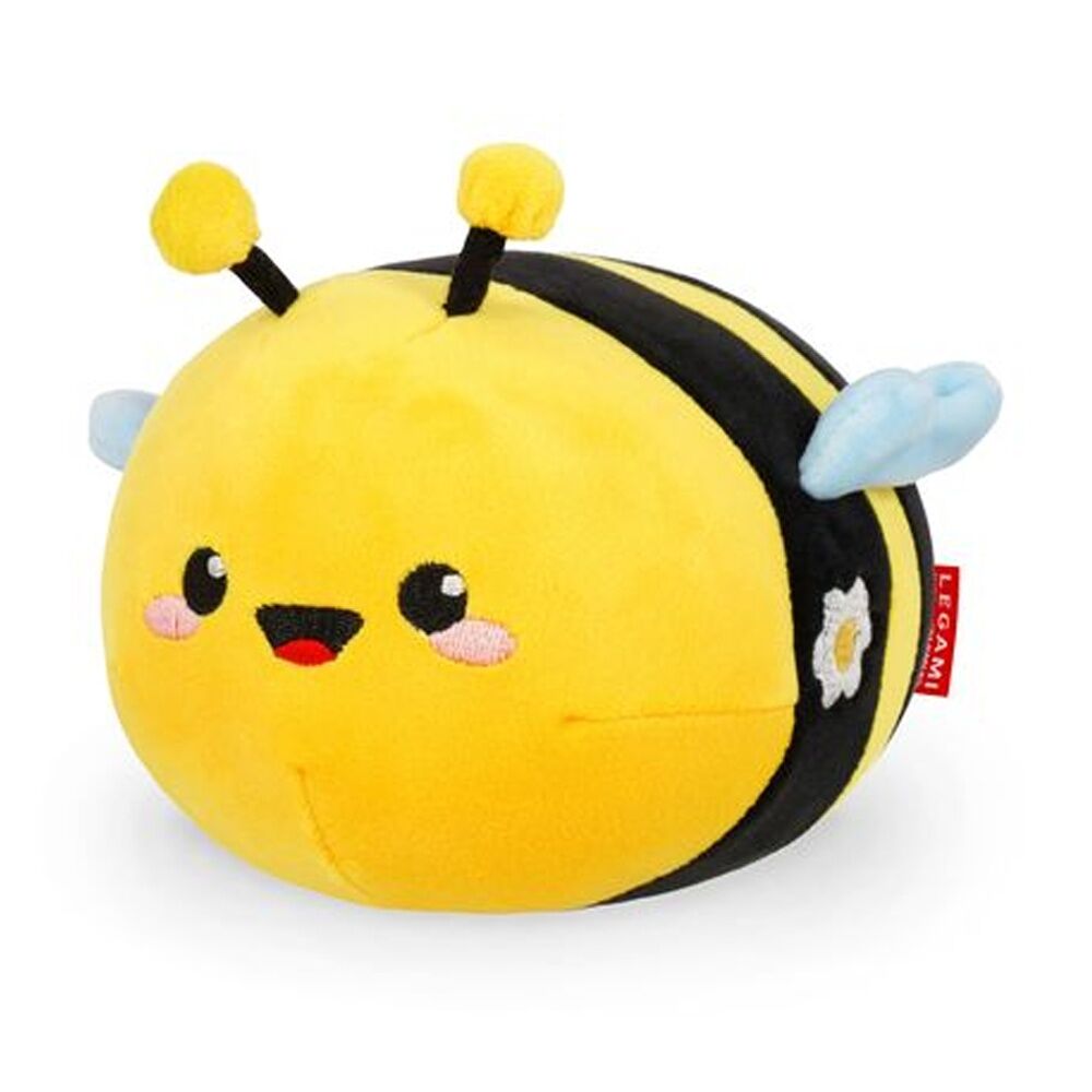 Legami 15cm 3y+ Kids Cute Animal Plush Mini Bee Super Soft Free Standing Toy