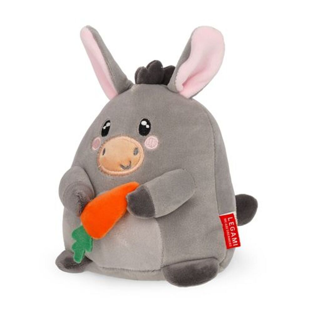 Legami 15cm 3y+ Kids Cute Animal Plush Mini Donkey Super Soft Standing Toy — image 2