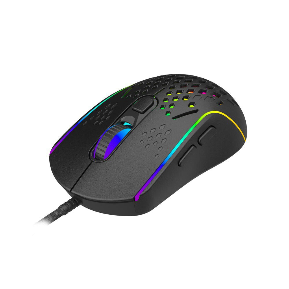 Laser Gaming Laser Wired Gaming RGB LED Mouse 12800 DPI Optical For PC/Laptop Computer Black — image 2
