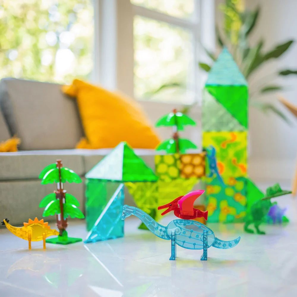 Magna-Tiles Dino World Xl Kids/Childrens Magnetic Construction Toy Set 3y+ (50 Pieces) — image 3