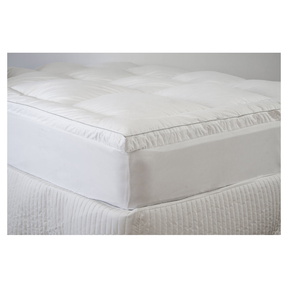 Ardor 2800GSM Standard Single Bed Microfibre Mattress Topper Home Bedding White — image 2