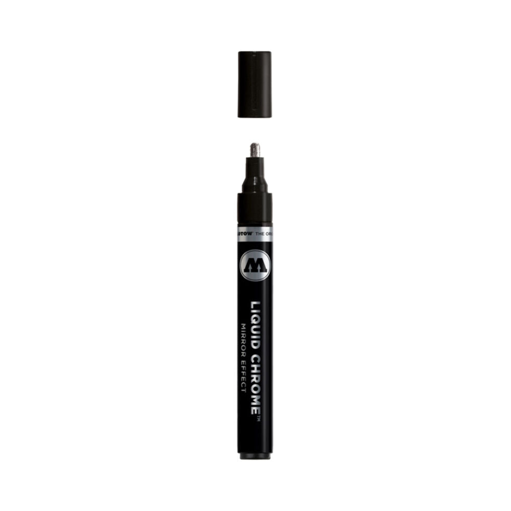 Molotow High Gloss Mirrored Effect Liquid Chrome Marker Art Pen 4mm (2 Pack) — image 2