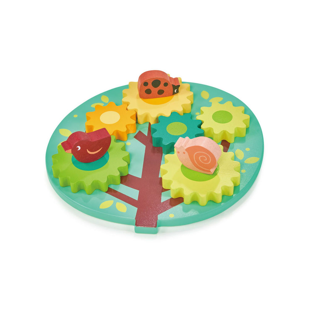 Mentari Tree Gears & Cogs Kids/Children Interactive Play Wooden Toy 18m+