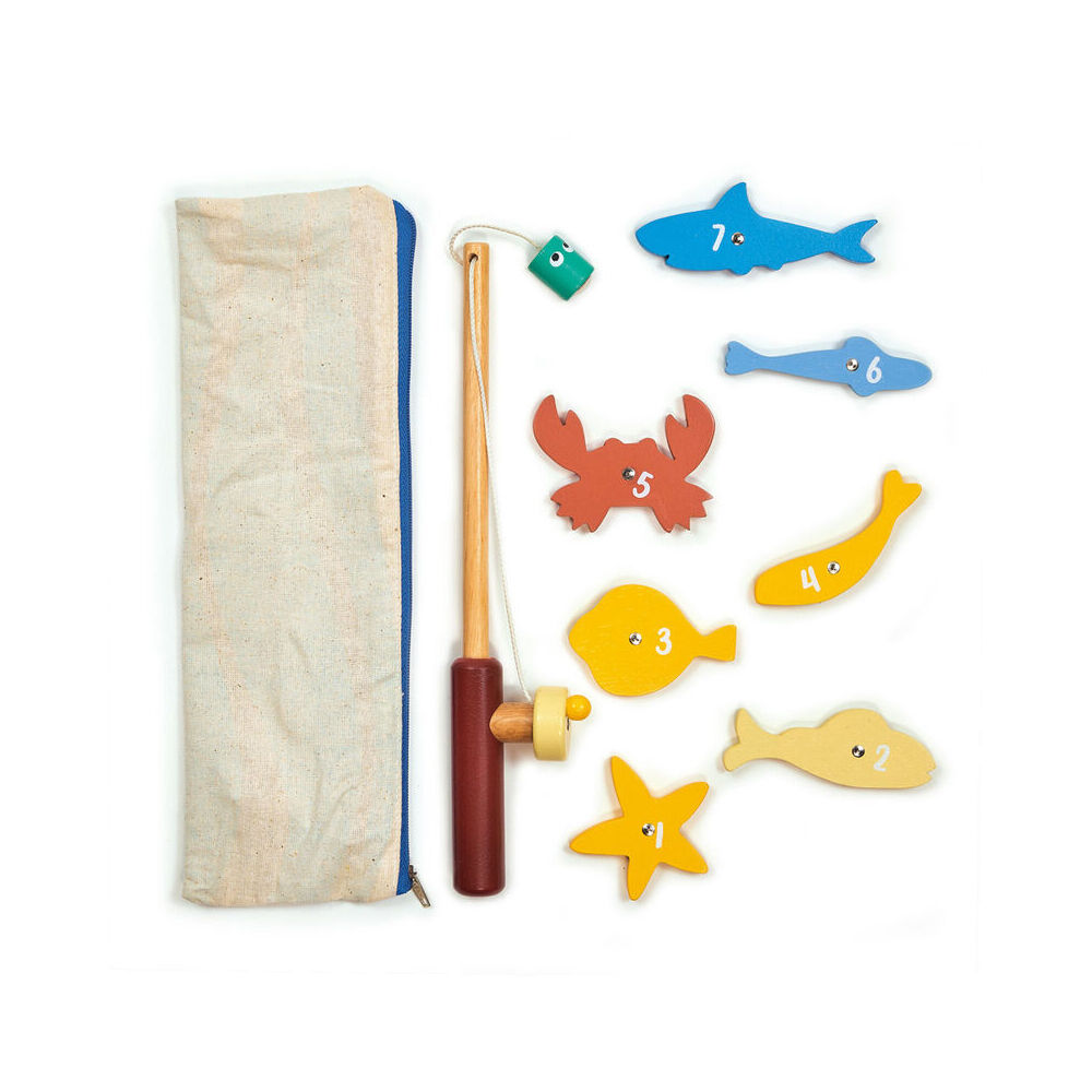Mentari Fishing Game Kids/Children Educational Play 28x9cm Wooden Toy 3y+ — image 2