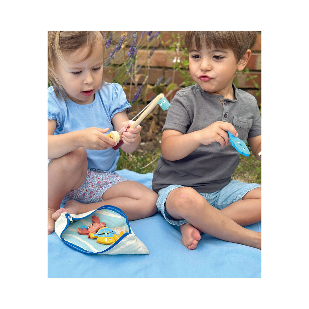 Mentari Fishing Game Kids/Children Educational Play 28x9cm Wooden Toy 3y+ — image 8