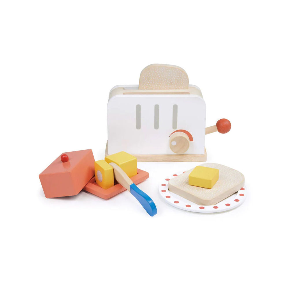 Mentari Rise & Shine Toaster Set Kids/Children Pretend Play Wooden Toy 3y+ — image 2