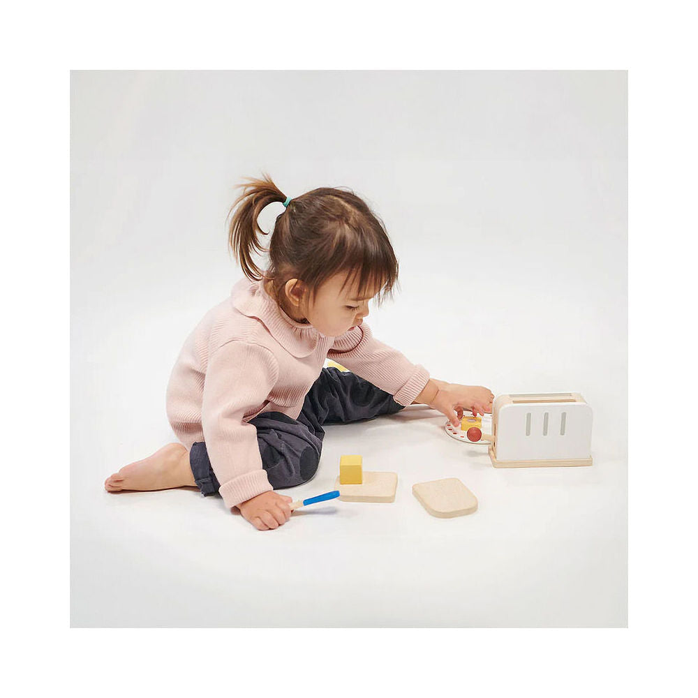 Mentari Rise & Shine Toaster Set Kids/Children Pretend Play Wooden Toy 3y+ — image 4