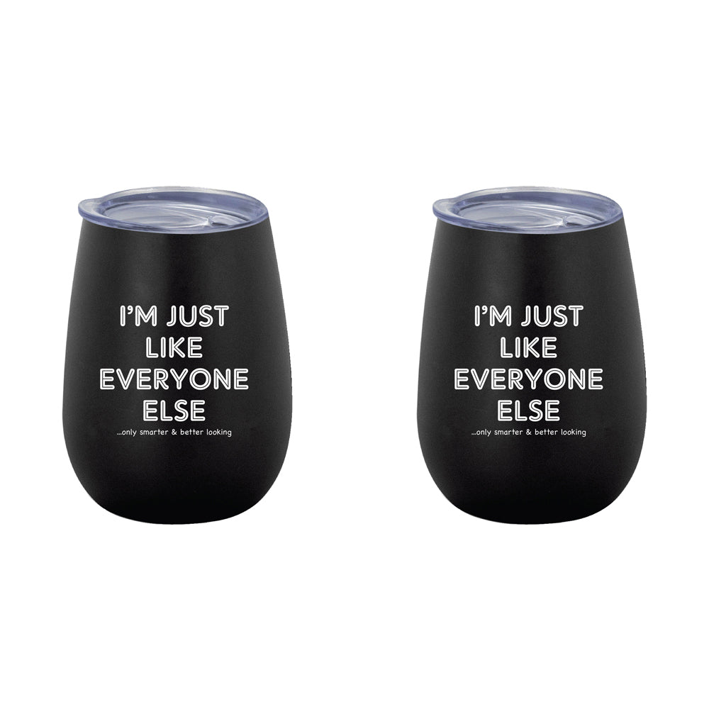 LMD Im Just Like Everyone 360ml S/S Vacuum Insulated Drink Tumbler Double Walled (2 Pack)