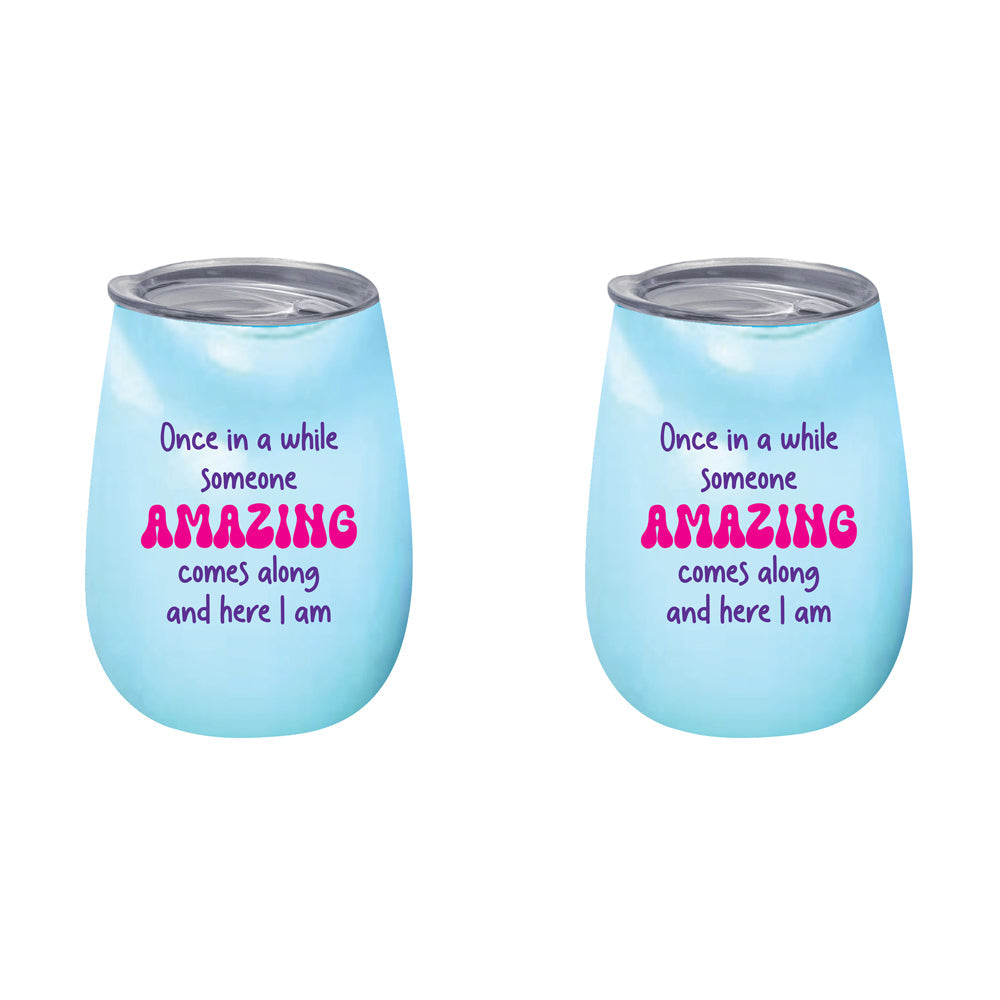 LMD Once In a While Someone 360ml S/Steel Double Walled Tumbler Insulated Mug (2 Pack)