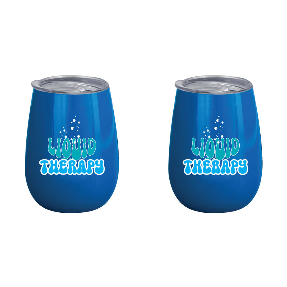 LMD Liquid Therapy 360ml Stainless Steel Double Walled Tumbler Insulated Mug (2 Pack)