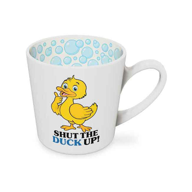LMD Shut the Duck Up Beautiful on the Inside 420ml/10cm Ceramic Coffee Mug w/ Handle