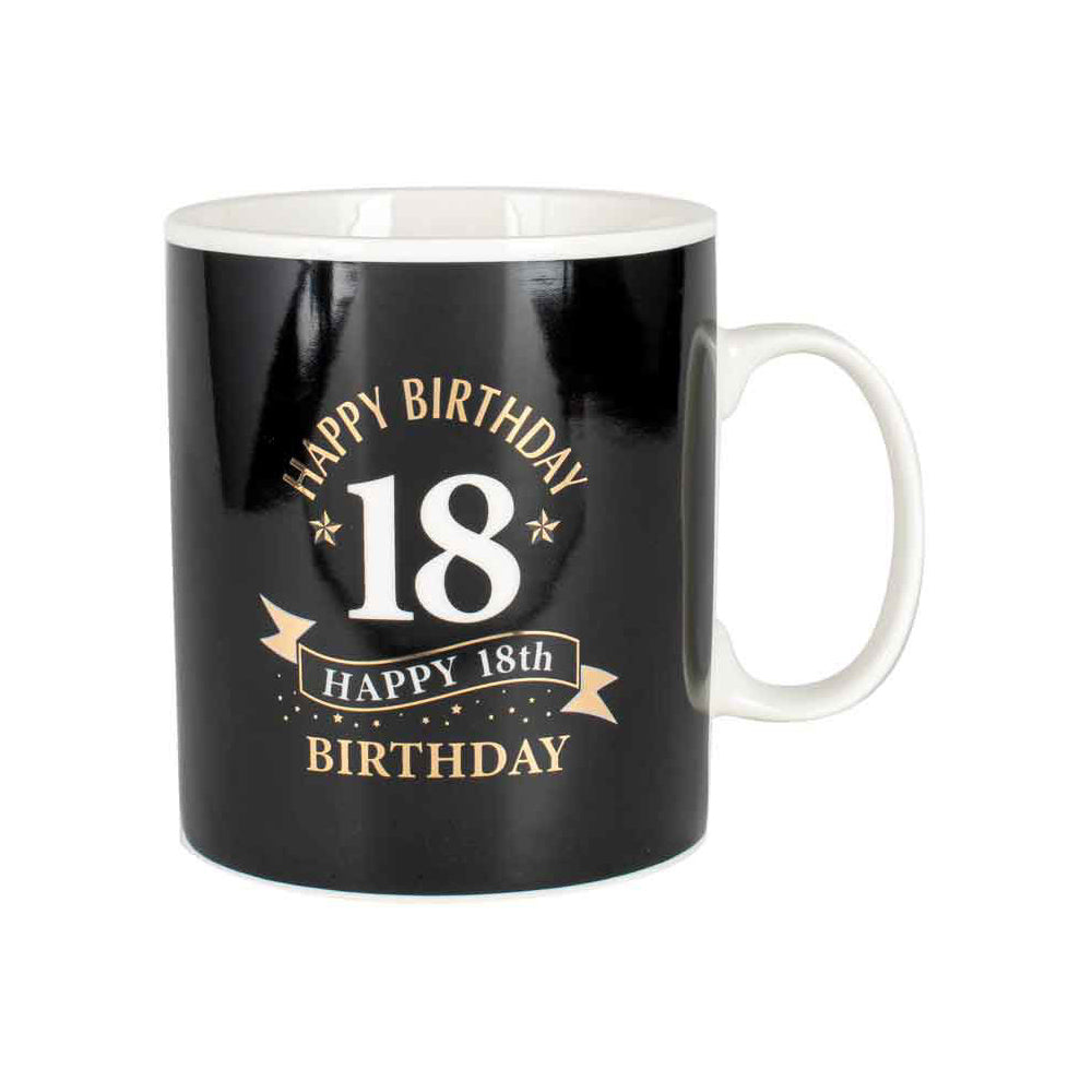 LMD 18th Birthday 800ml Ceramic Giant Coffee Drink Mug Cup w/ Handle Party Gift