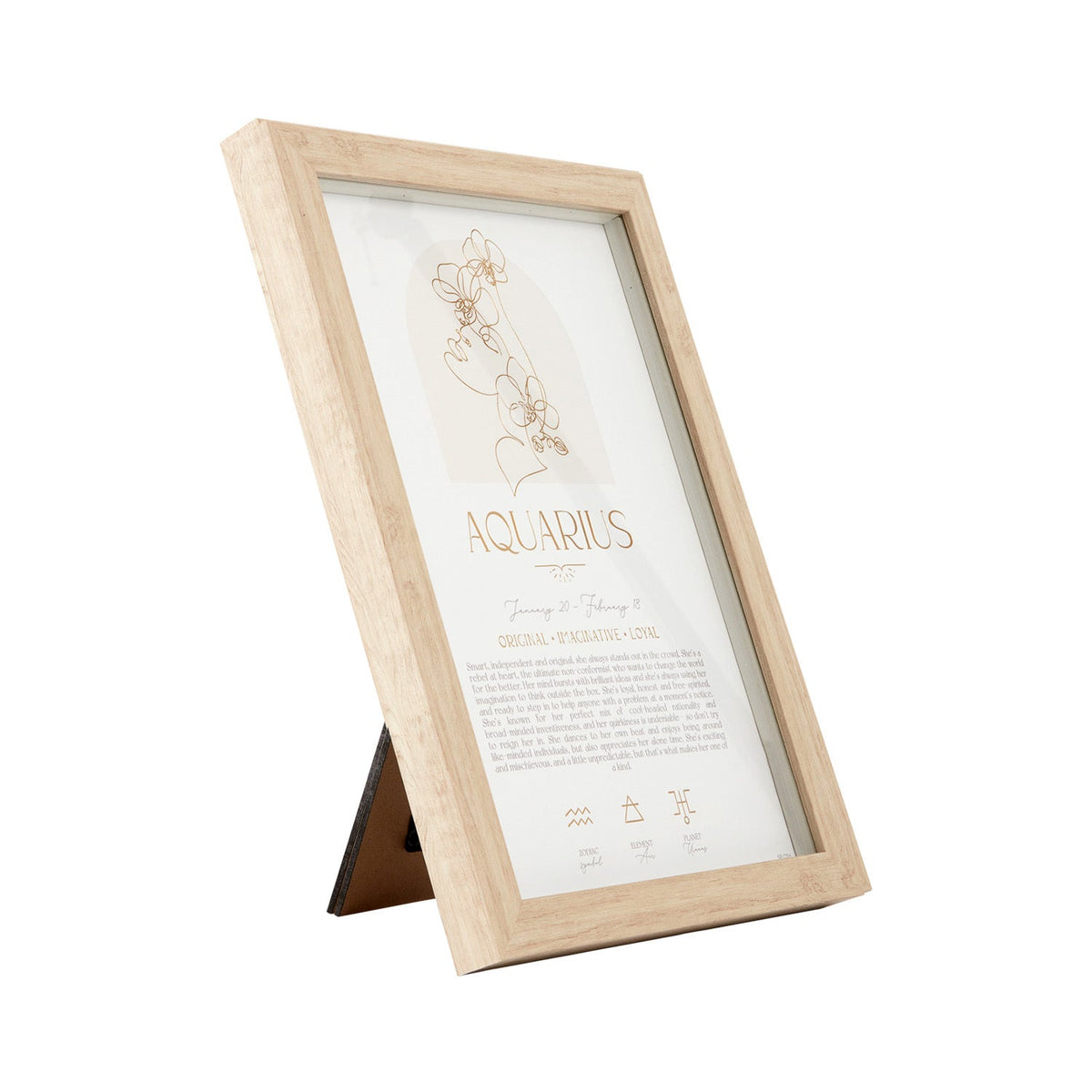 Splosh Mystique Framed Print Aquarius Standing/Hanging Zodiac Decor 20x33cm — image 2