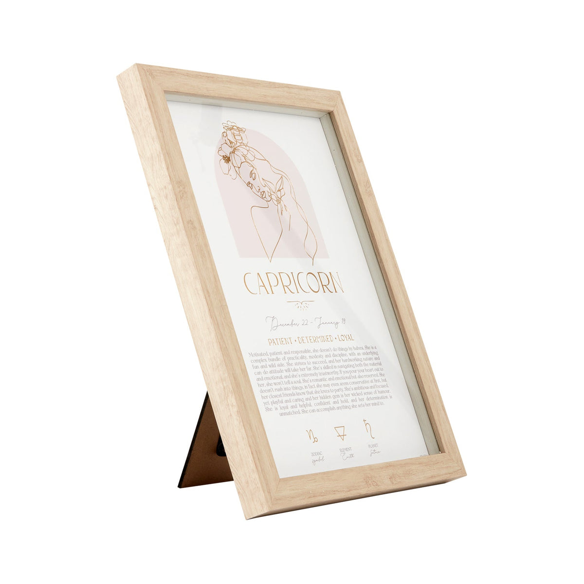 Splosh Mystique Framed Print Capricorn Standing/Hanging Zodiac Decor 20x33cm — image 2
