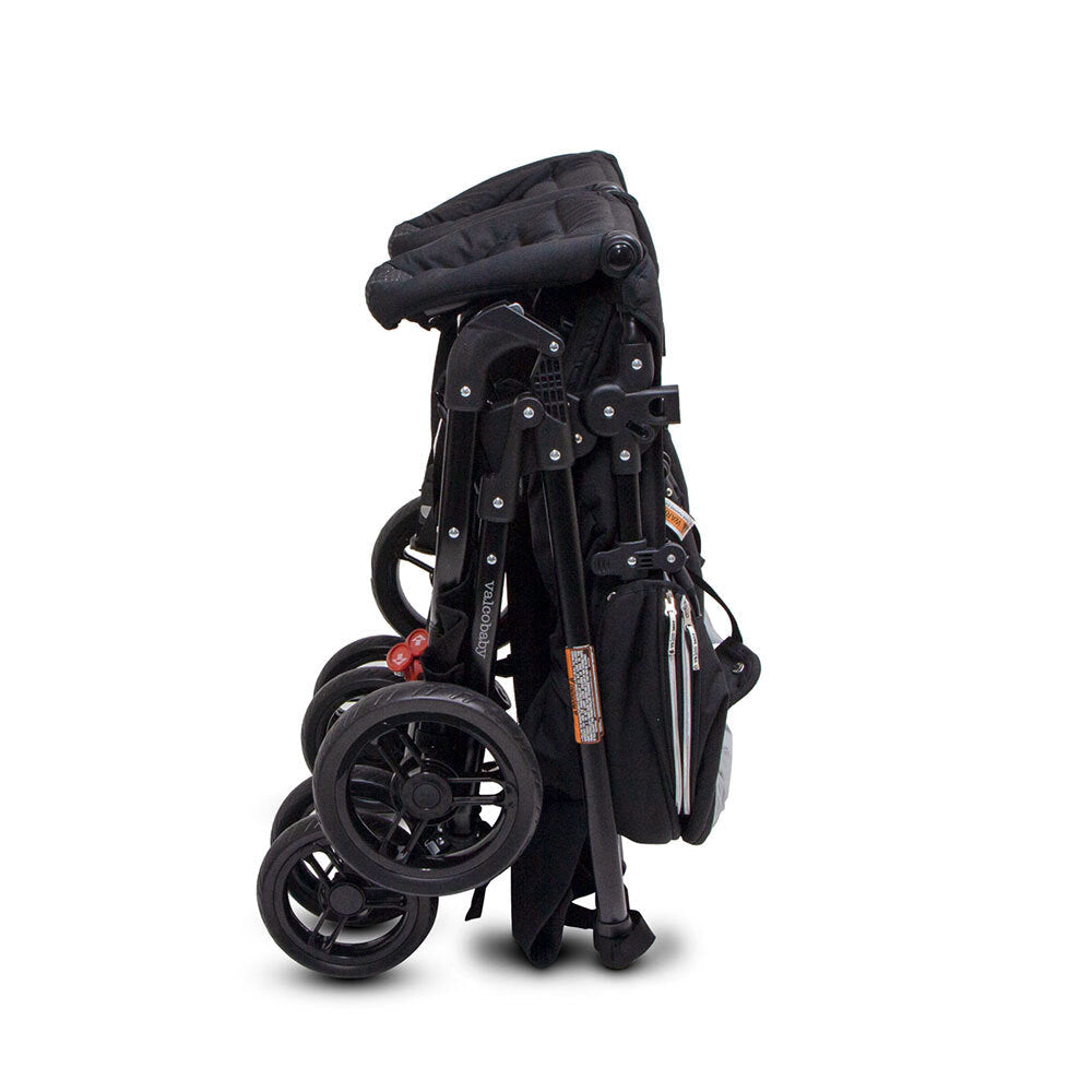 Valco Baby Snap Ultra Duo Foldable Pram Adjustable Seat Newborn Twin Coal Black — image 2