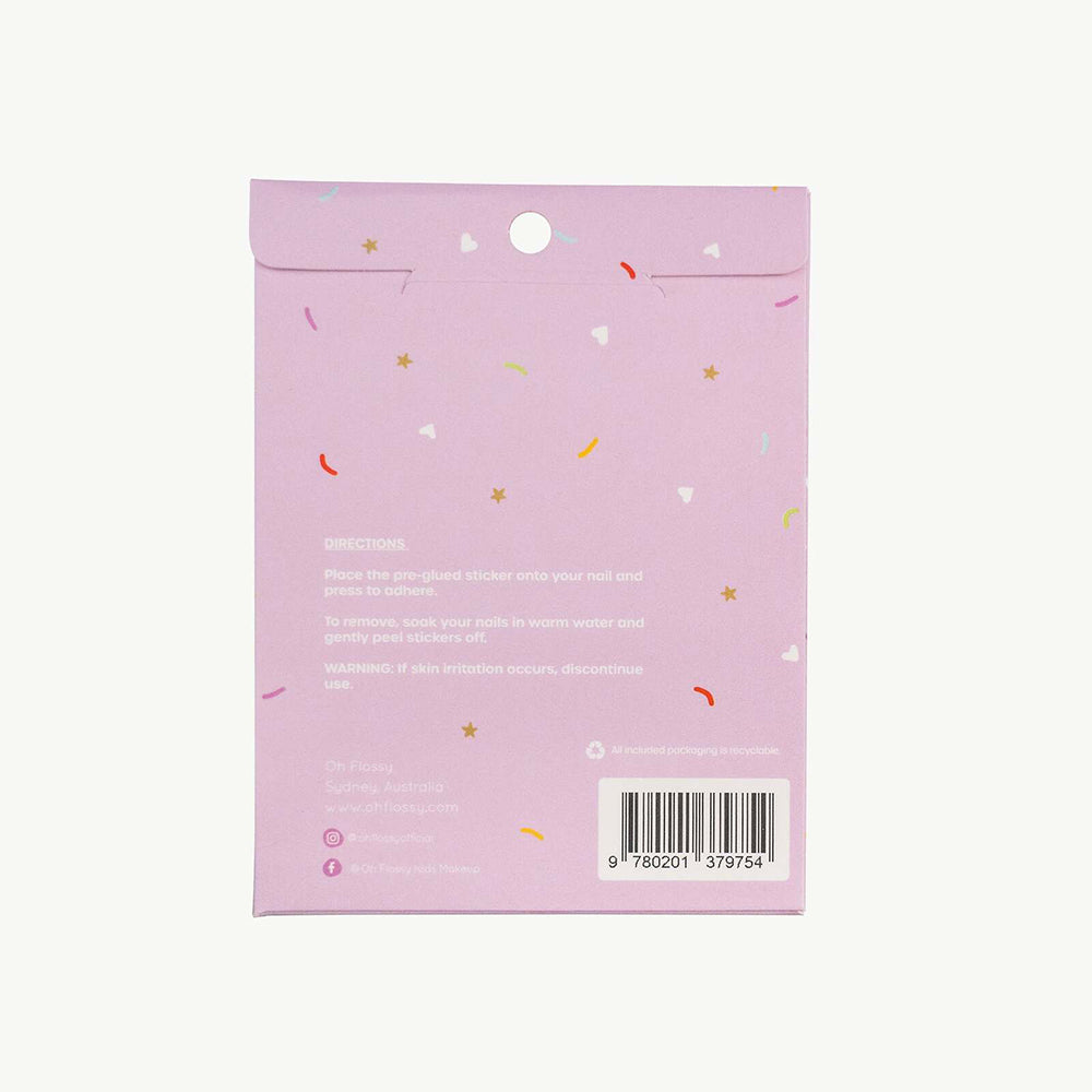 OH Flossy Cosmetic Nail Stickers Transfer/Decals Sweets Theme Self Adhesive 3y+ — image 2