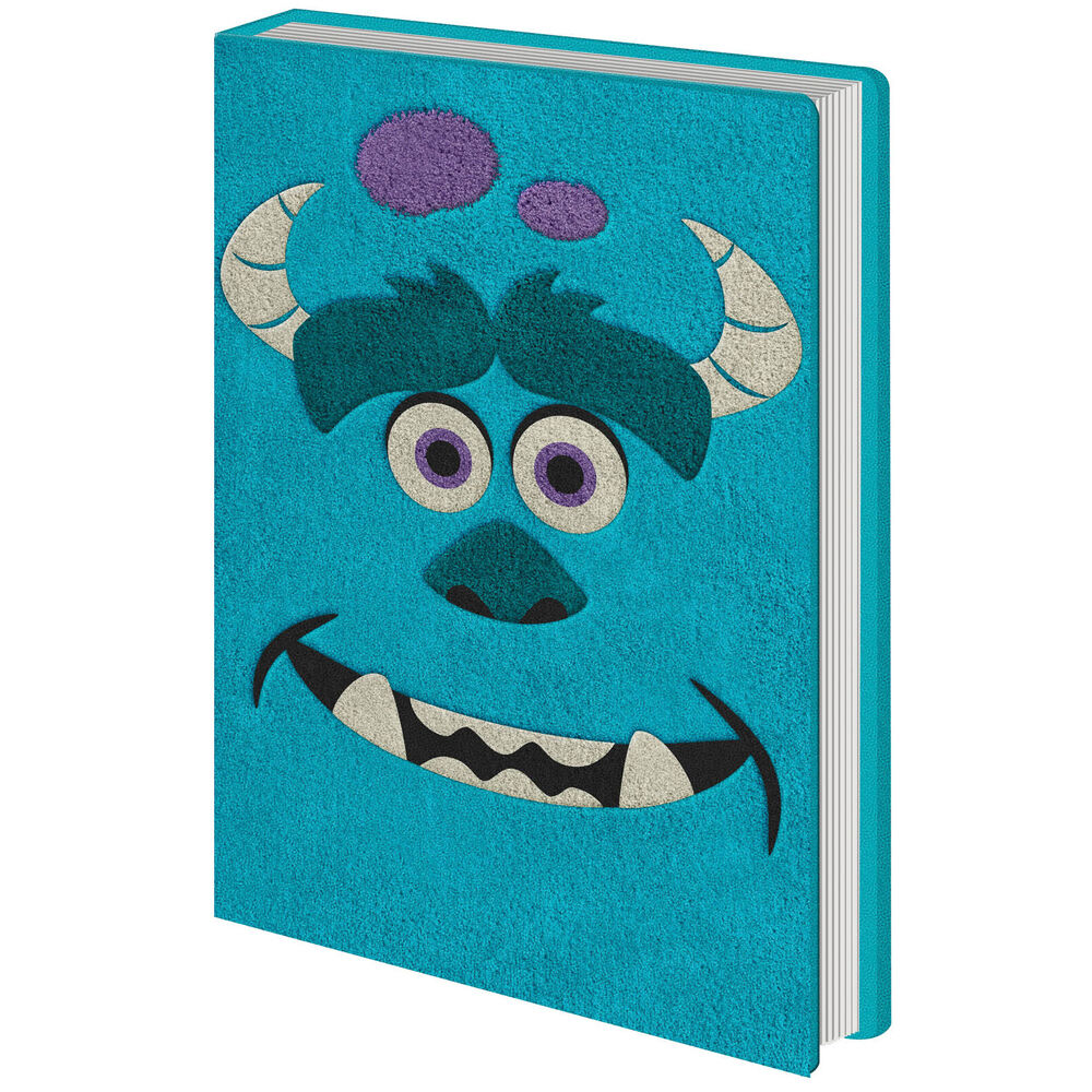Disney Monsters Inc Sulley Plush Notebook Writing Stationery Blue 16x21cm
