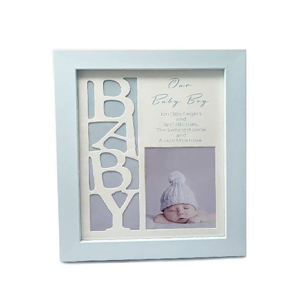 LMD Our Baby Boy Frame 21x24cm Frame Novelty Baby/Infant Home Decor Display Set