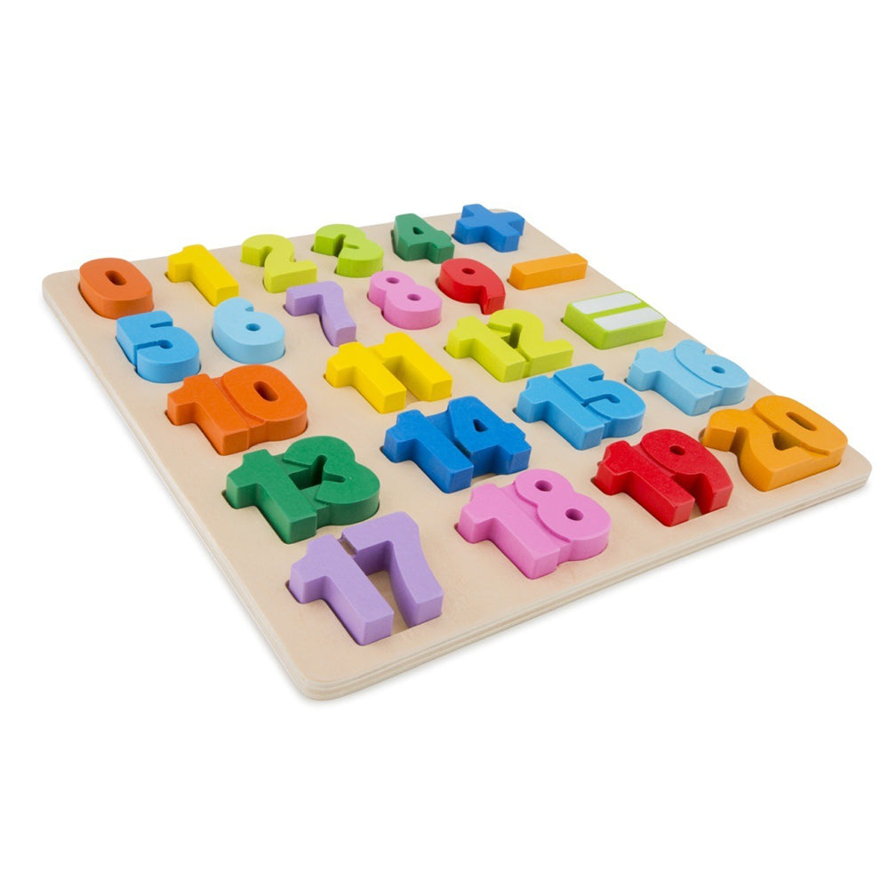 New Classic Toys Number/Count Wooden Puzzle Kids Fun Educational Toy 2+ (24 Pieces)