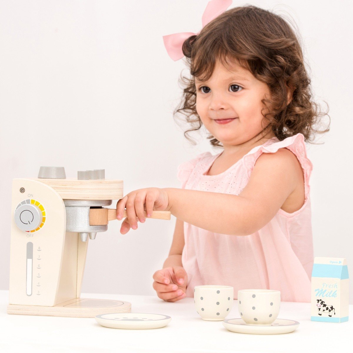New Classic Toys 19cm Wooden Coffee Machine Kids/Children Pretend Play WHT 36m+ — image 3