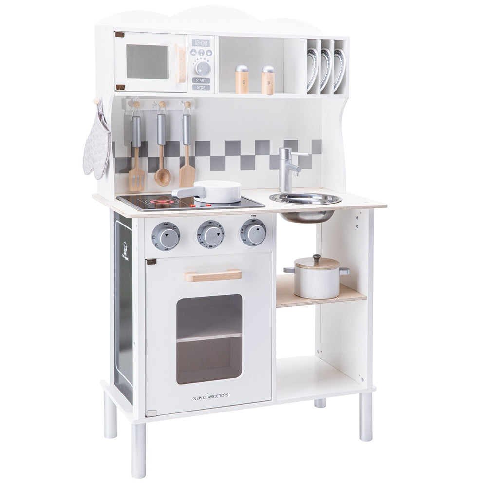 New Classic Toys Kids/Children Modern Kitchen Cooking Play Toy Set White 3y+