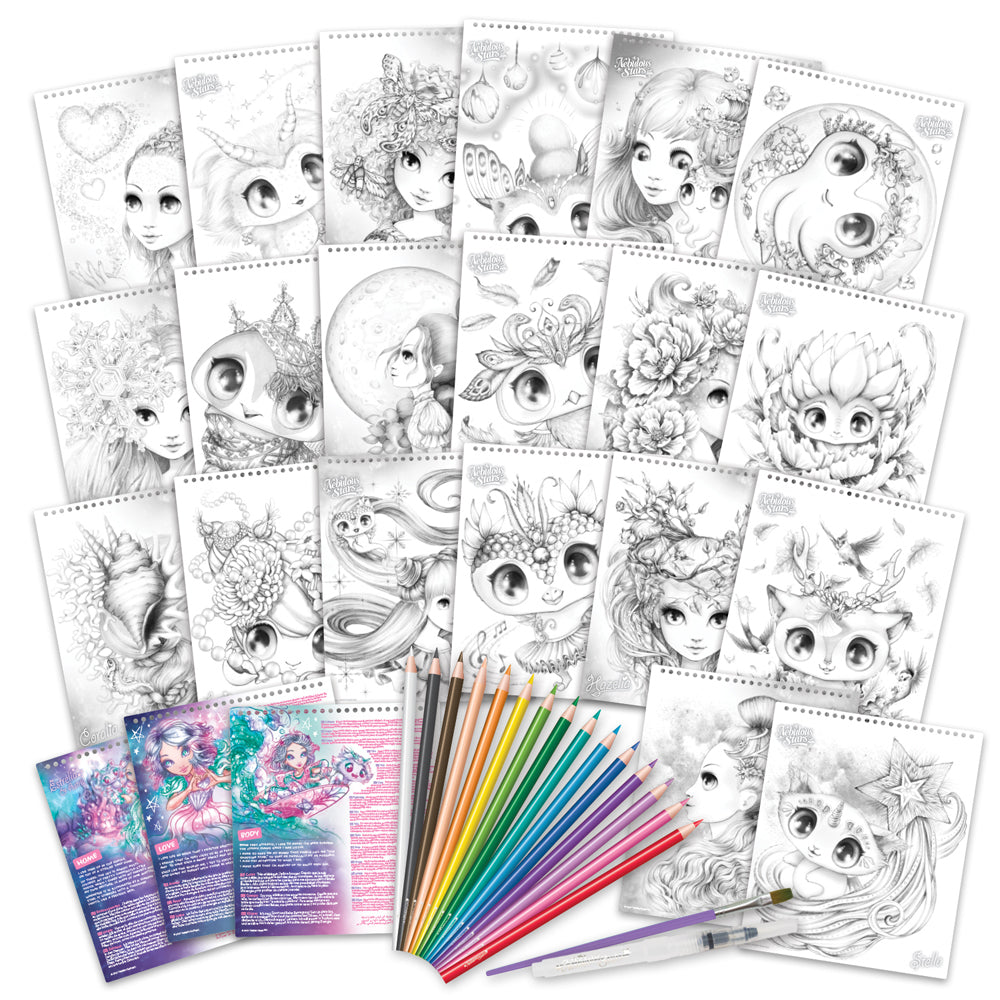Nebulous Stars Watercoloring Book Kids Painting Art/Craft Fun Activity Set 7+ — image 2