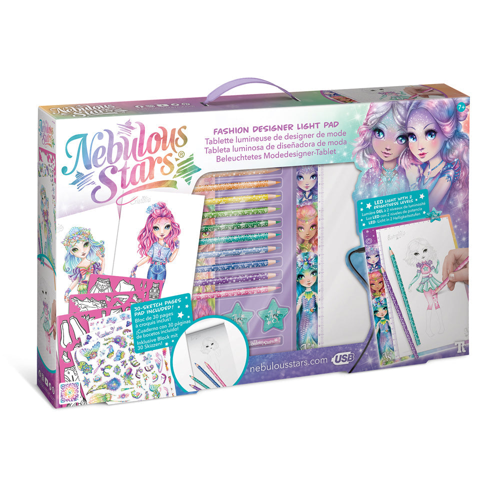 Nebulous Stars 6-Pattern Fashion Designer Light Pad w/ USB Kids Art/Craft 7+