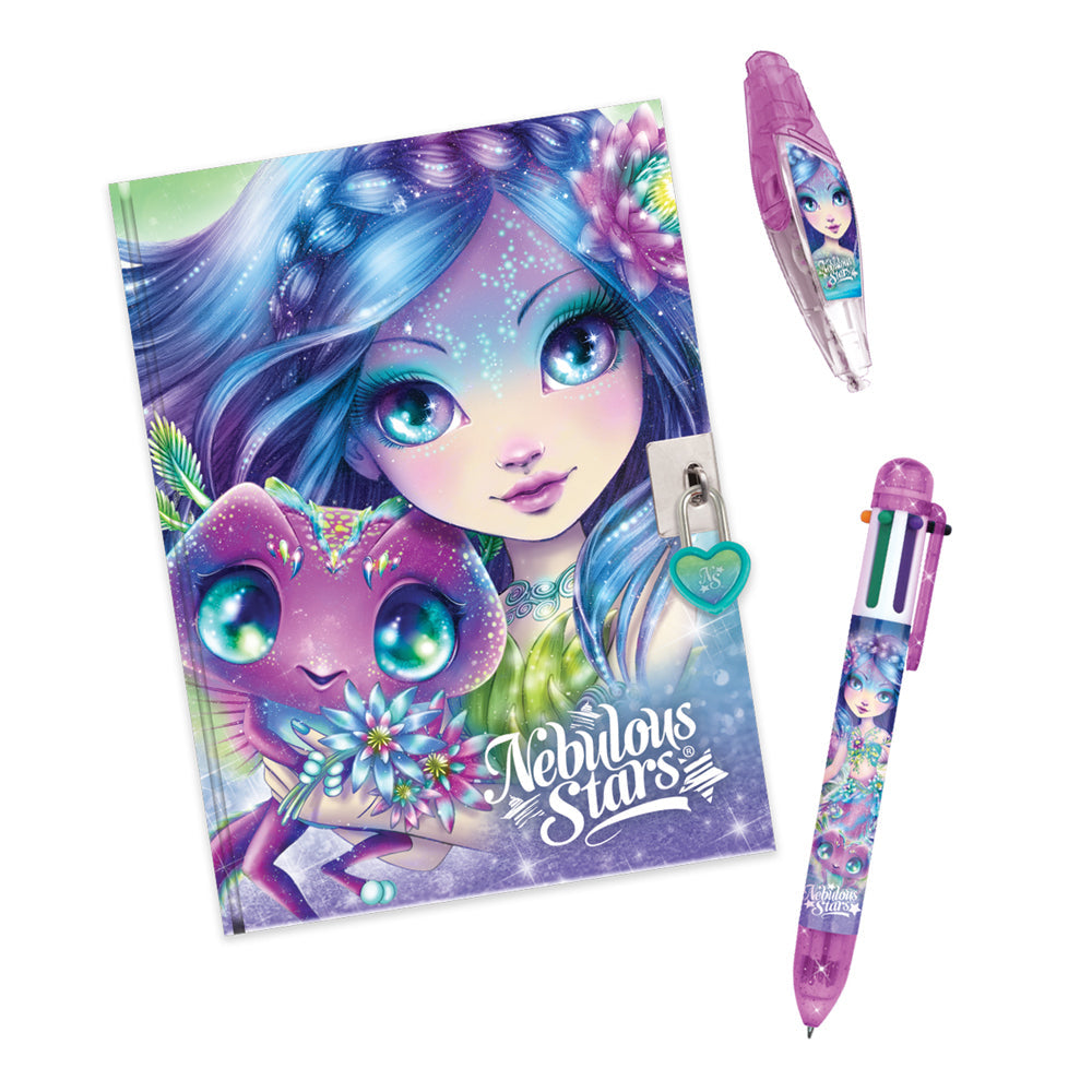 Nebulous Stars Deluxe Sticker/Pen Secret Diary Set Kids/Children Journal 7y+ — image 3