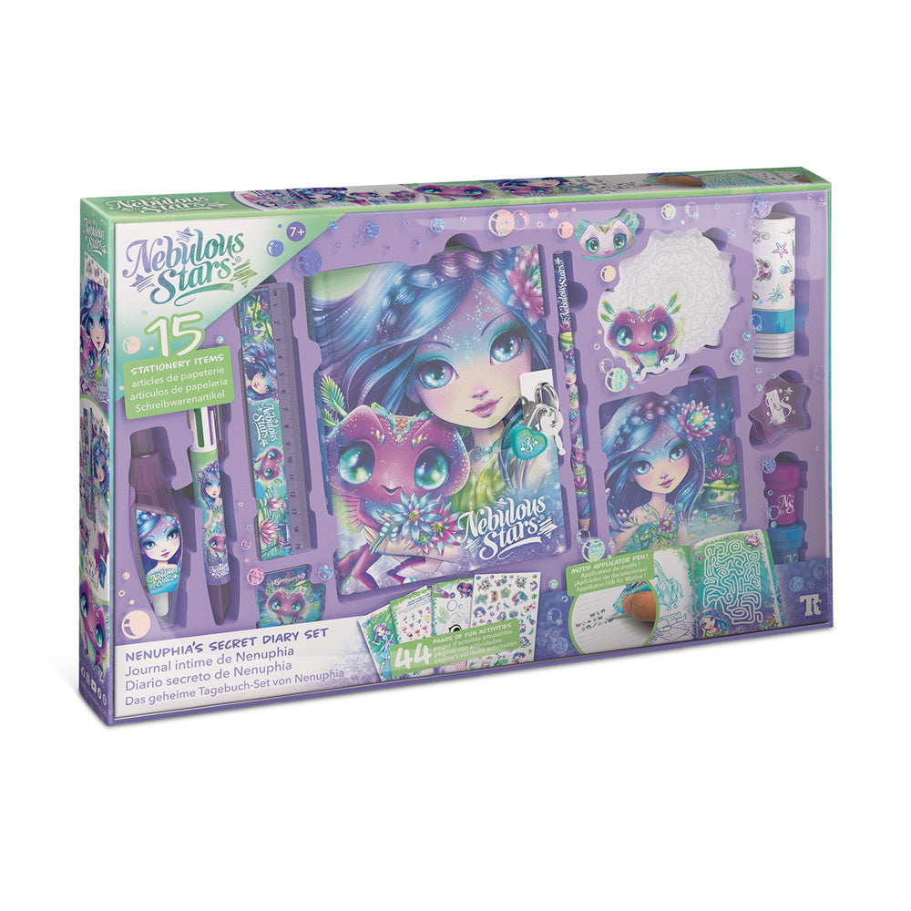 Nebulous Stars Deluxe Sticker/Pen Secret Diary Set Kids/Children Journal 7y+