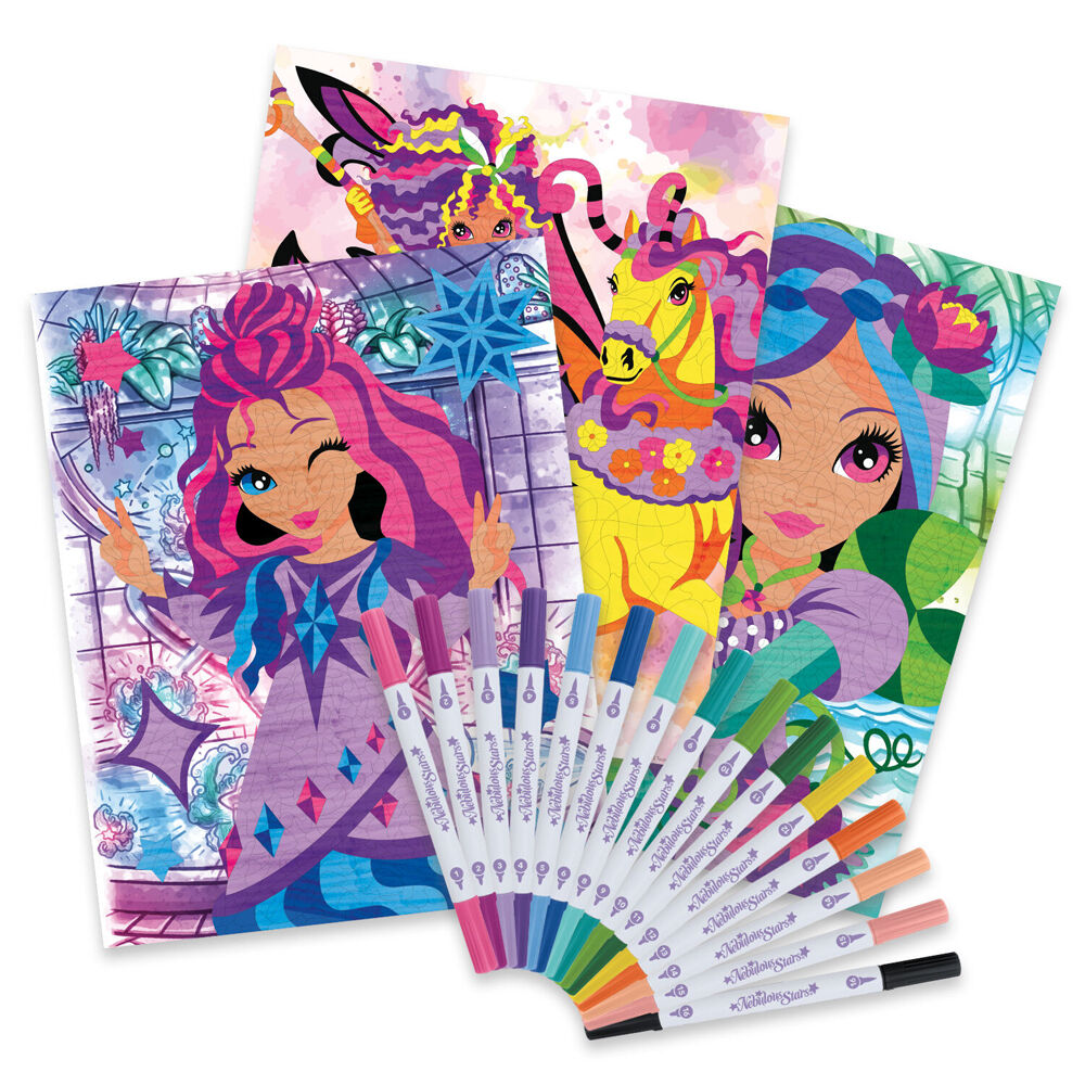 Nebulous Stars Color by Number Activity Art Book Set Mystery 21x28cm 7y+ — image 4