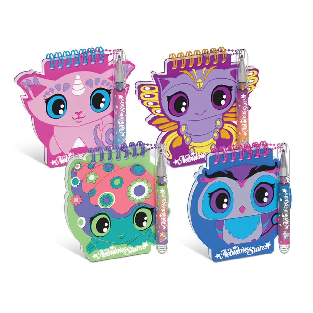 Nebulous Stars 9.2cm Mini Note Pad w/ Pencil/Chain/Stickers Kids 7y+ Assorted
