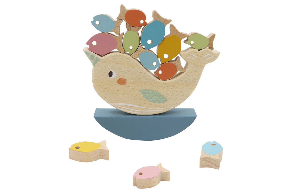 Kaper Kidz Wooden Fish Balancing Game Children's/Kids Pretend Play Toy 3yrs+