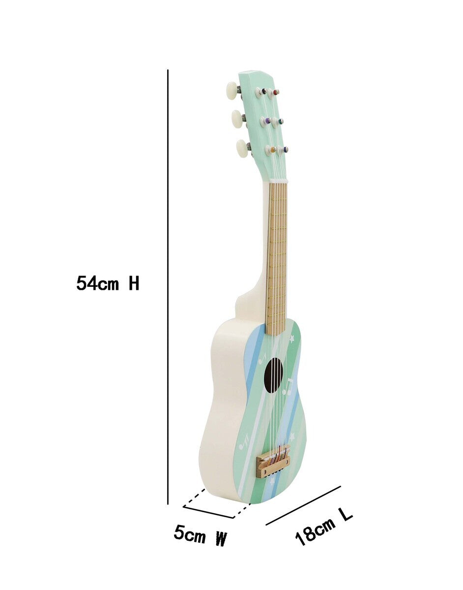 Kaper Kidz Calm & Breezy Wooden Guitar Misty Aqua Children's Play Toy Set 3yrs+ — image 2