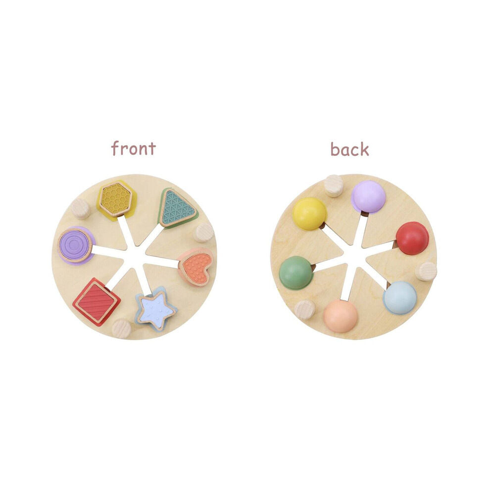 Kaper Kidz Wooden Shape & Colour Match Table Kids/Toddler Interactive Toy 12m+ — image 4