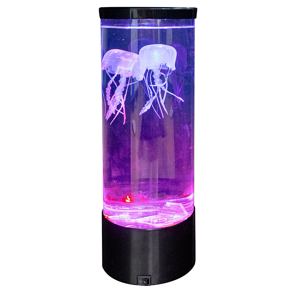 LMD Led Novelty Jelly Fish Light Up Aquarium Lamp Set 28cm