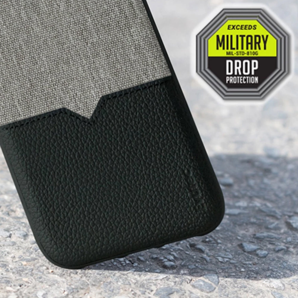 Evutec Northill Drop Proof Fabric/Leather Case For Apple iPhone X/XS w/Mount BLK — image 3