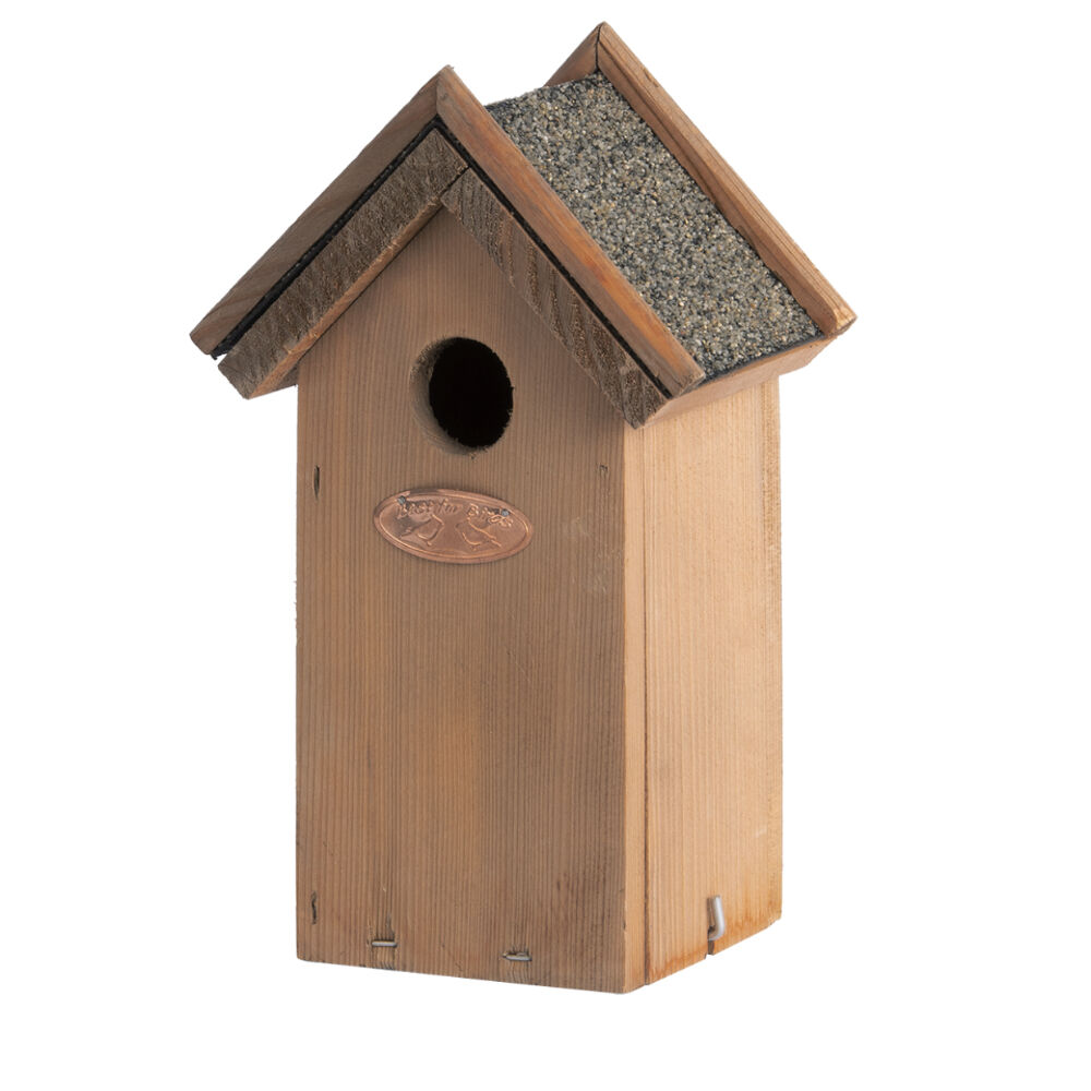 Esschert Design 22.4cm Garden Outdoor Decor Wren Nesting Box w/ Bitumen Roof