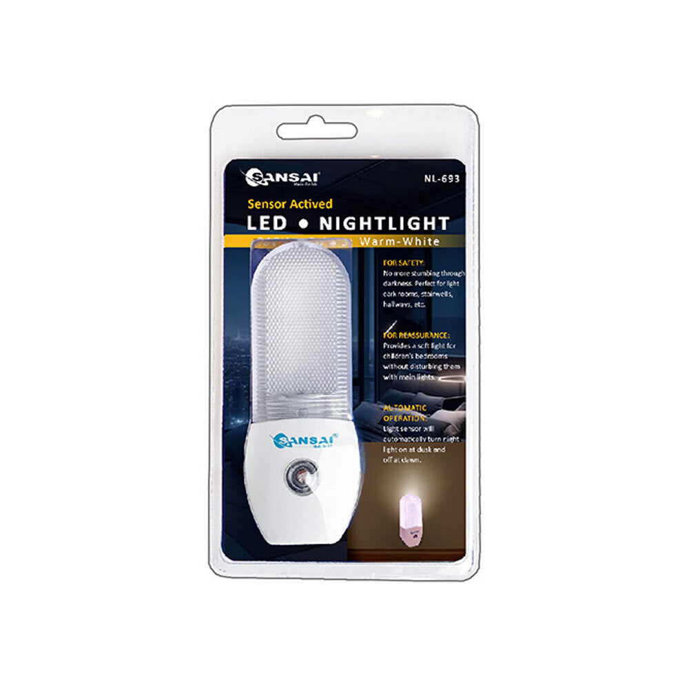 Sansai Auto Sensor LED Portable Night Warm Light 10,000mAh 14x7 cm White