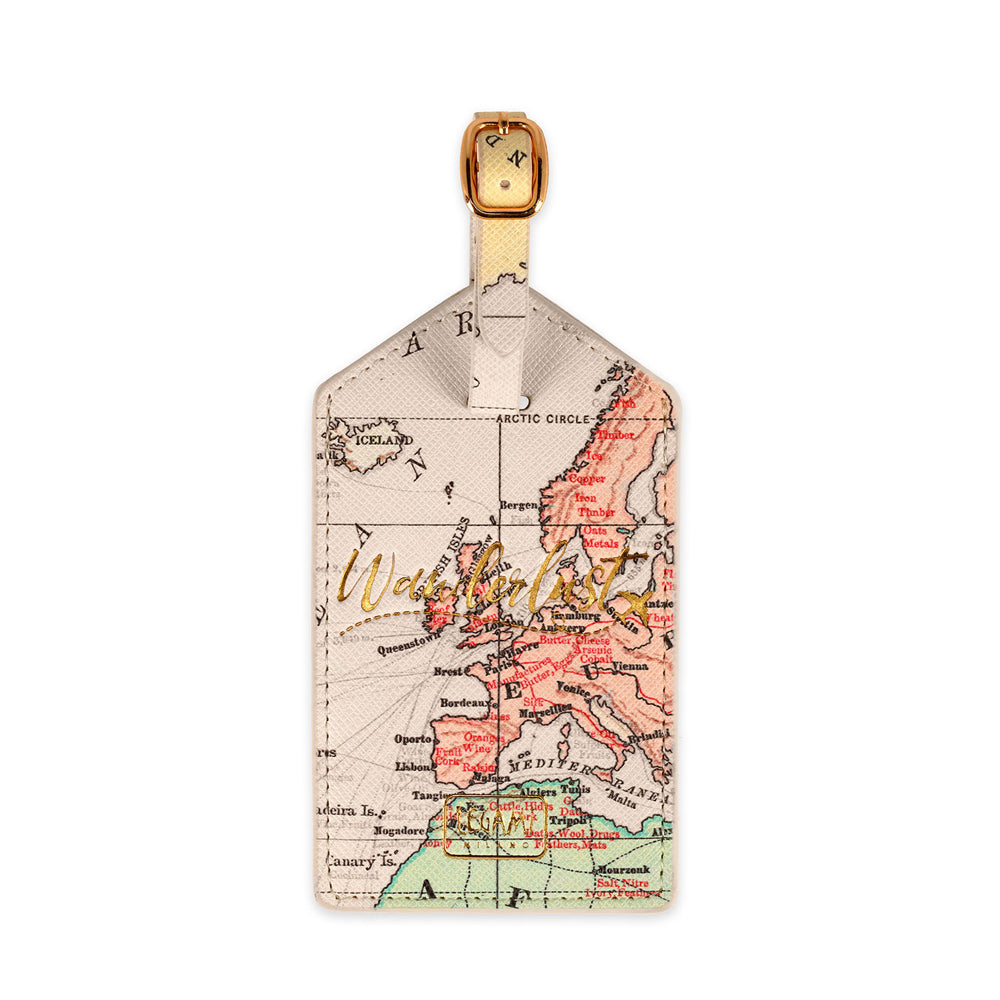 Legami PU Leather Suitcase Luggage Tag Label Personal Address/Nametag Travel