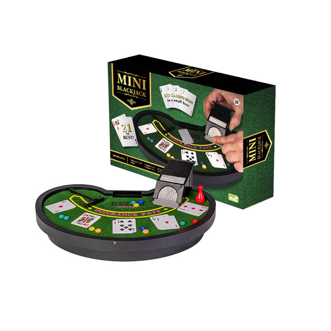 Mdi Mini Table Game Blackjack Party Set Portable Card Deck