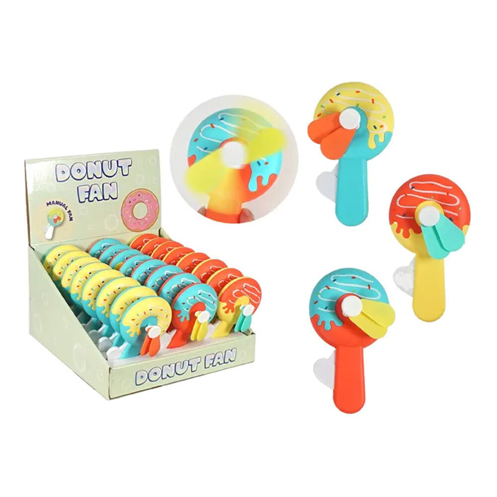 Jemark Portable Hand Held Fan Donut Compact Travel Fan 2414x7cm Assorted — image 2