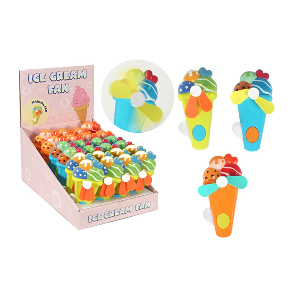 Jemark Portable Hand Held Fan Ice Cream Compact Travel Fan 1214x7cm Assorted — image 2